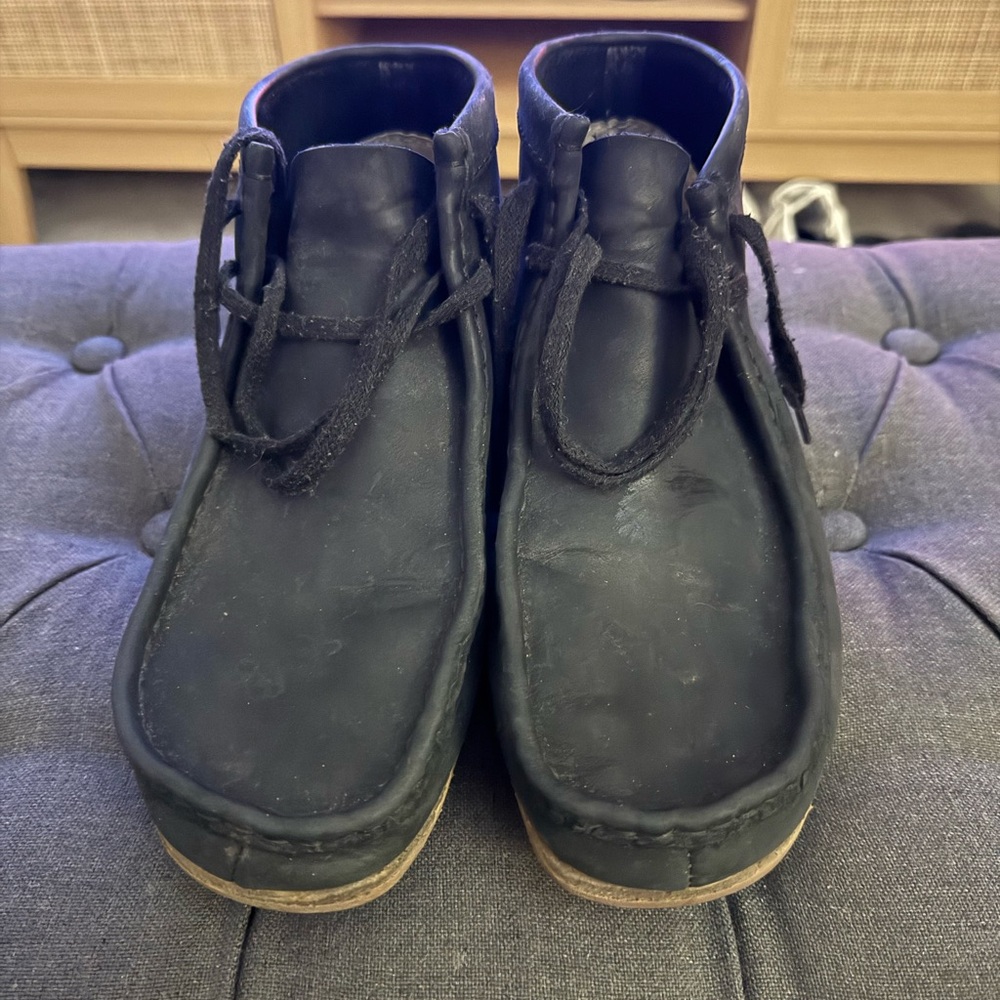 Clarks Black Leather Men's Boots
